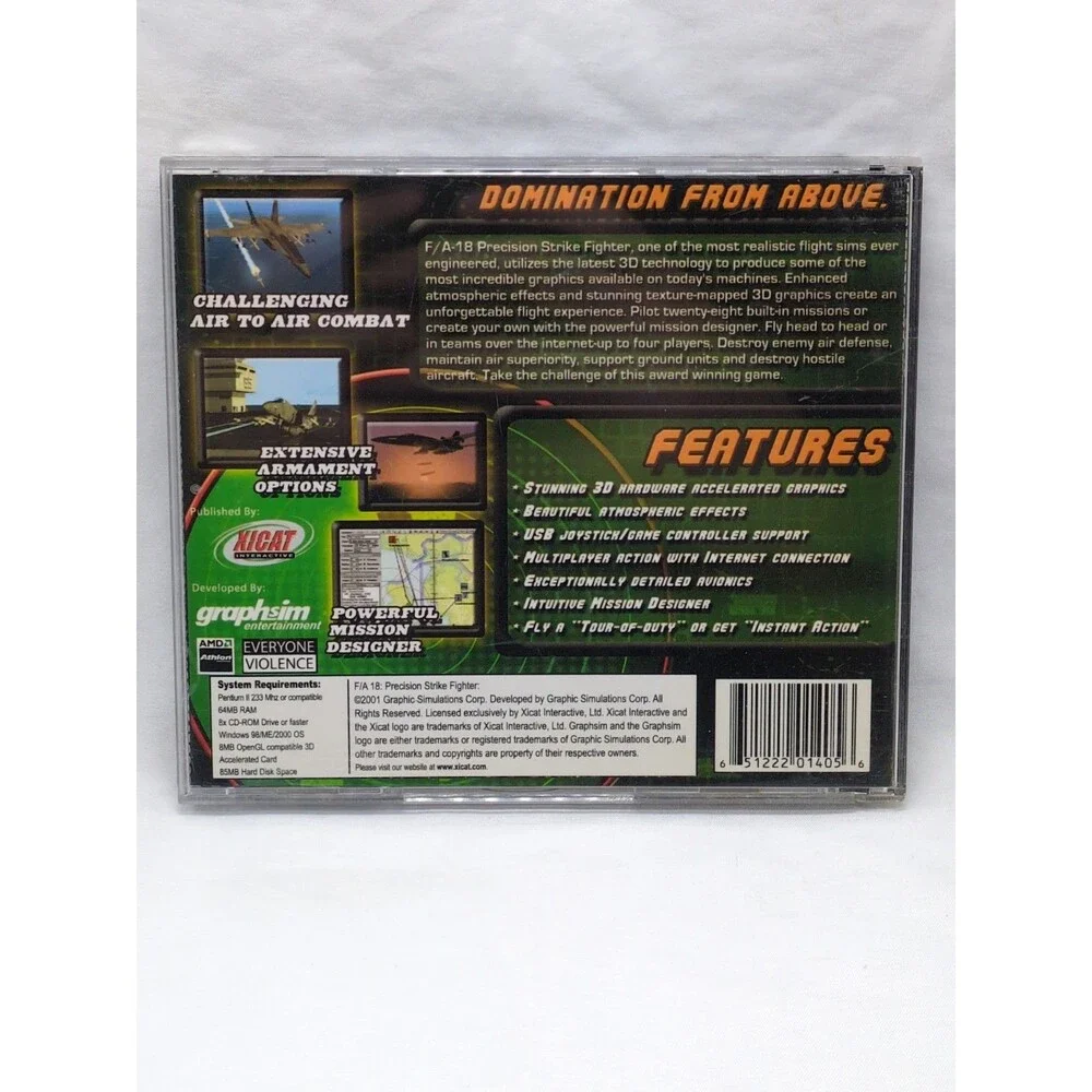 F/A-18 Precision Strike Fighter PC Video Game